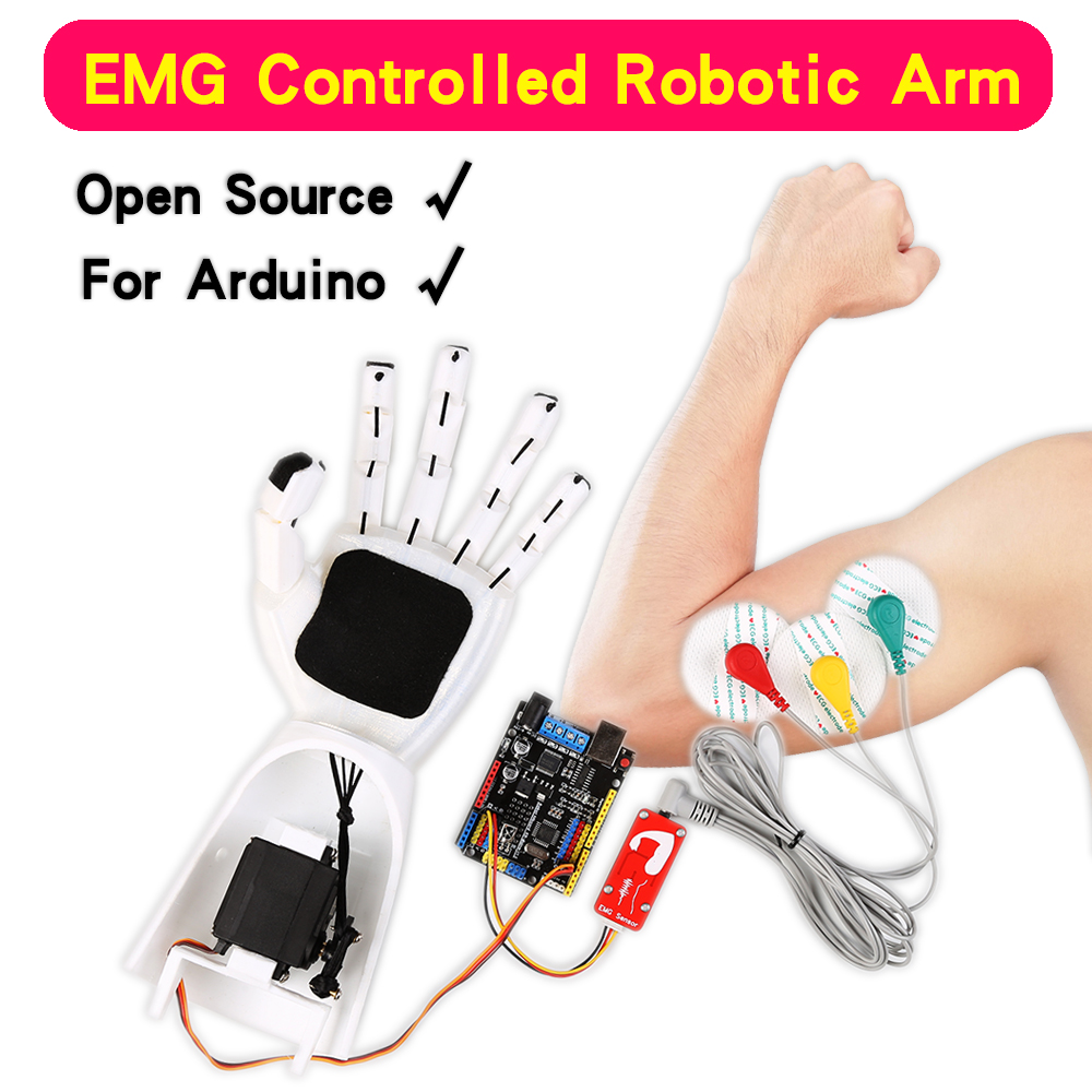 Science Robot - Braccio robotico con sensore EMG Braccio