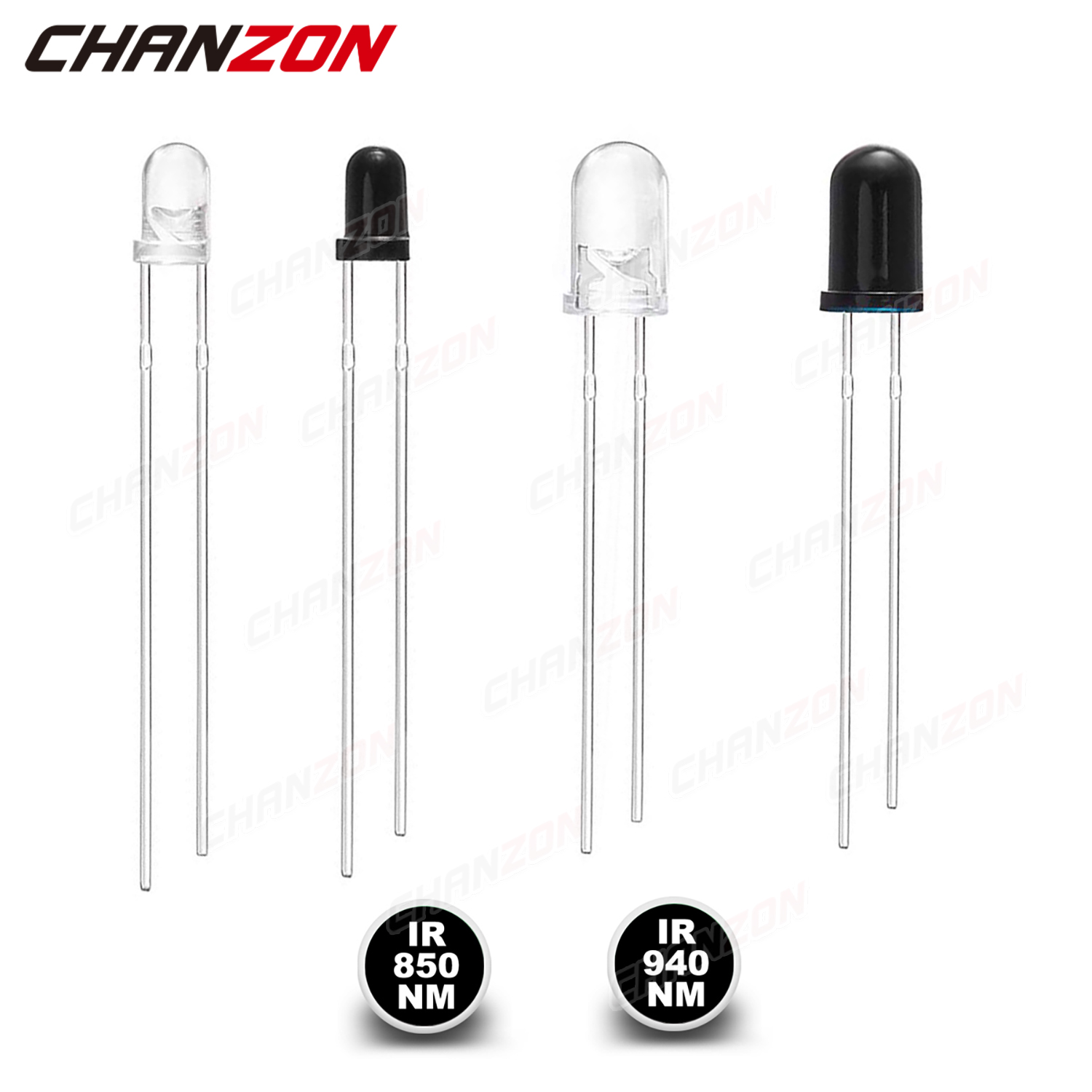 Science And Hobby Photos - 100 Pz 3mm 5mm IR LED